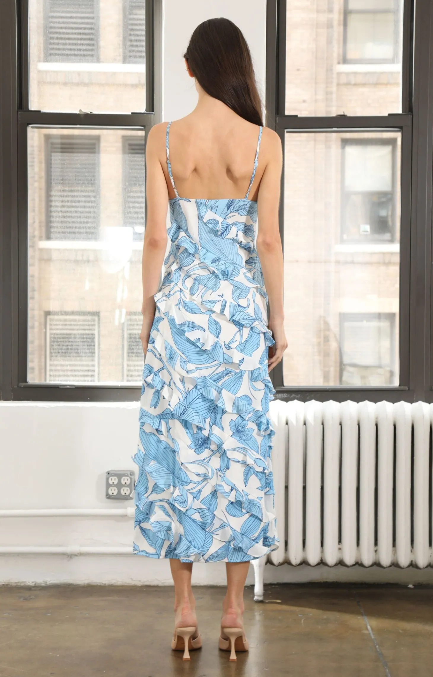 Viviana Dress, Paradise Palm>Walter Baker Cheap