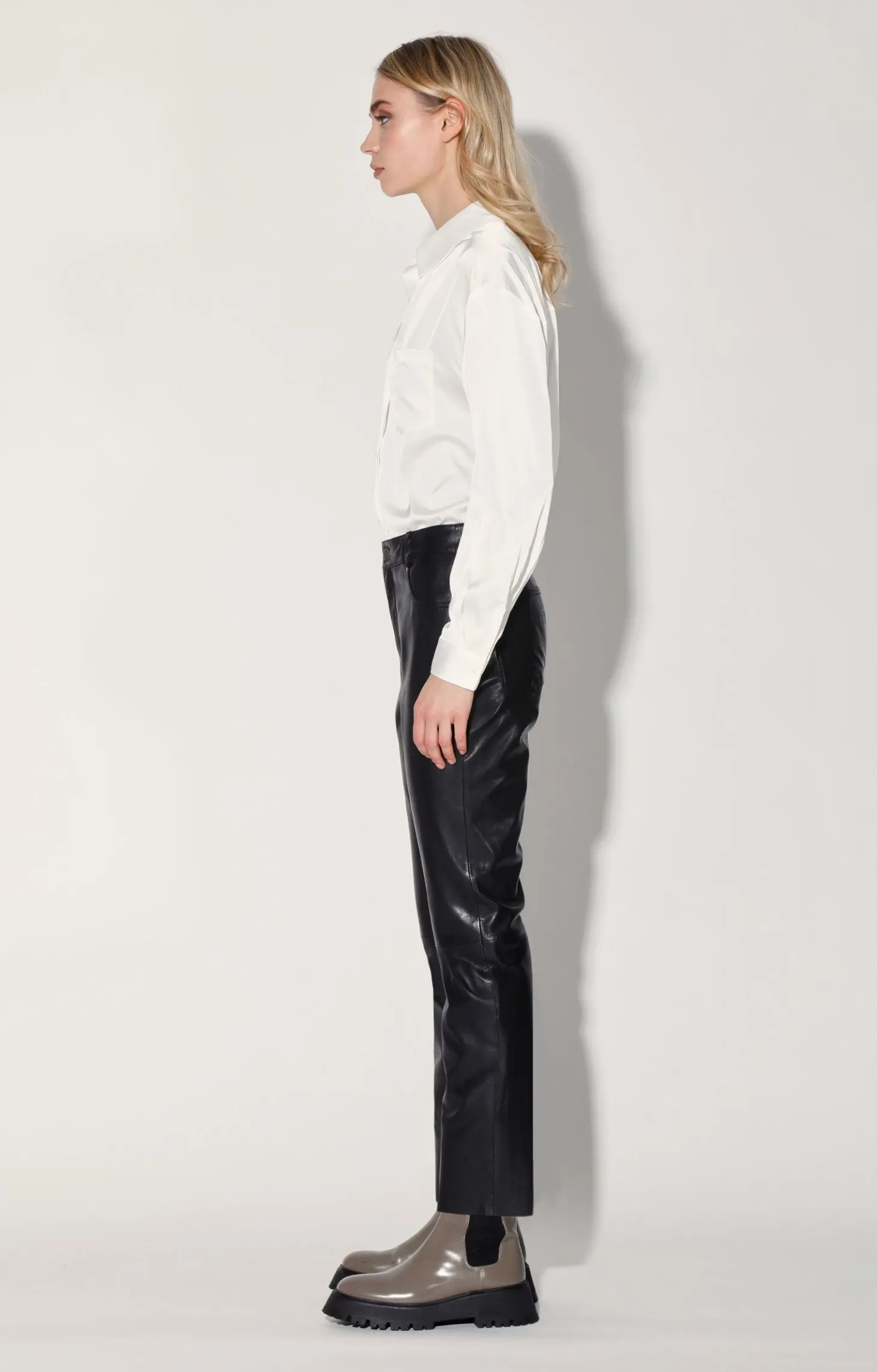 Yvette Pant, Black-Leather>Walter Baker Best